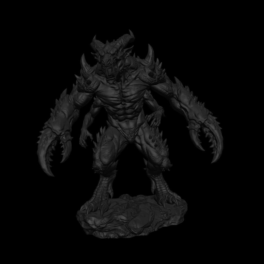 A dnd miniature glabrezu AR model.
