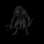 A dnd miniature gnoll AR model.
