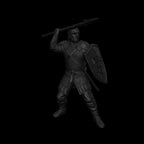 A dnd miniature guard AR model.
