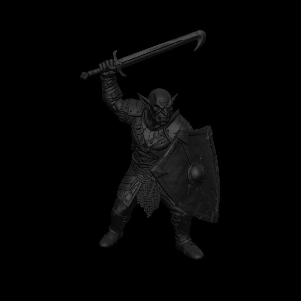 A dnd miniature hobgoblin AR model.
