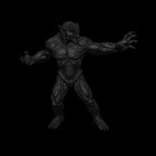 A dnd miniature magmin AR model.
