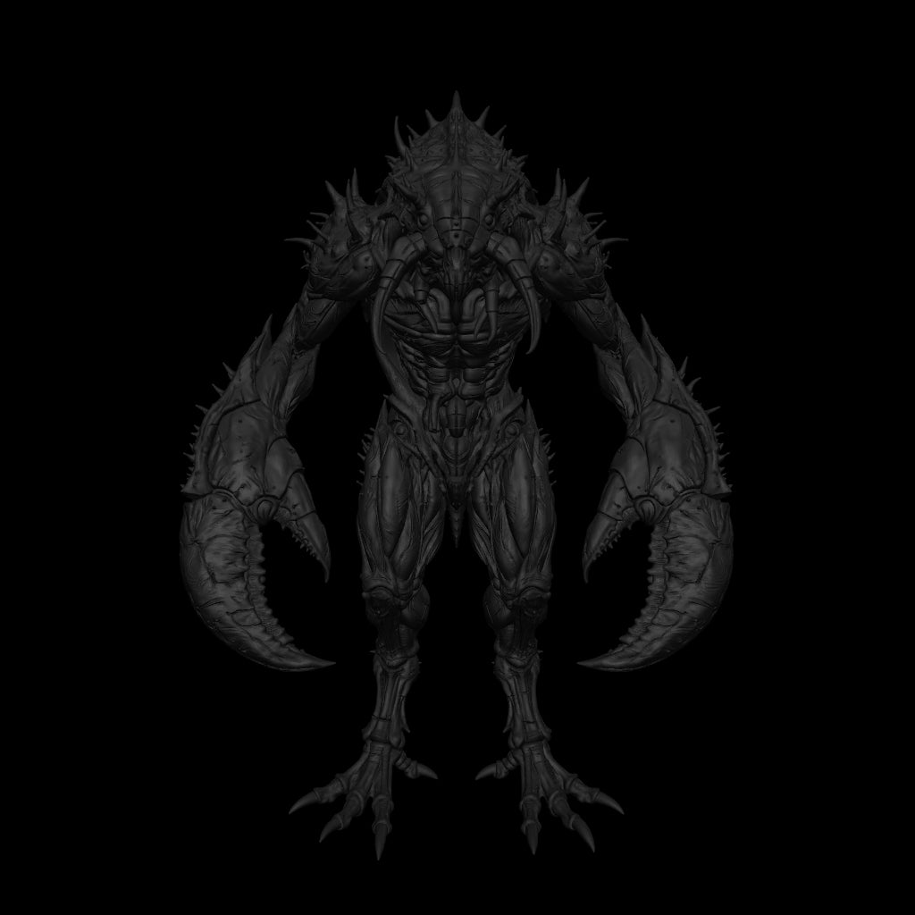 A dnd miniature meenlock AR model.
