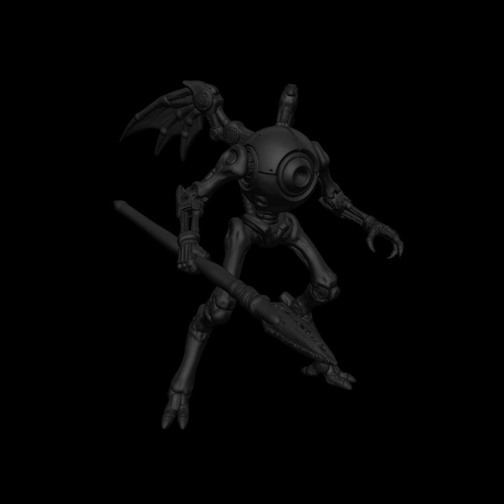 A dnd miniature monodrone AR model.
