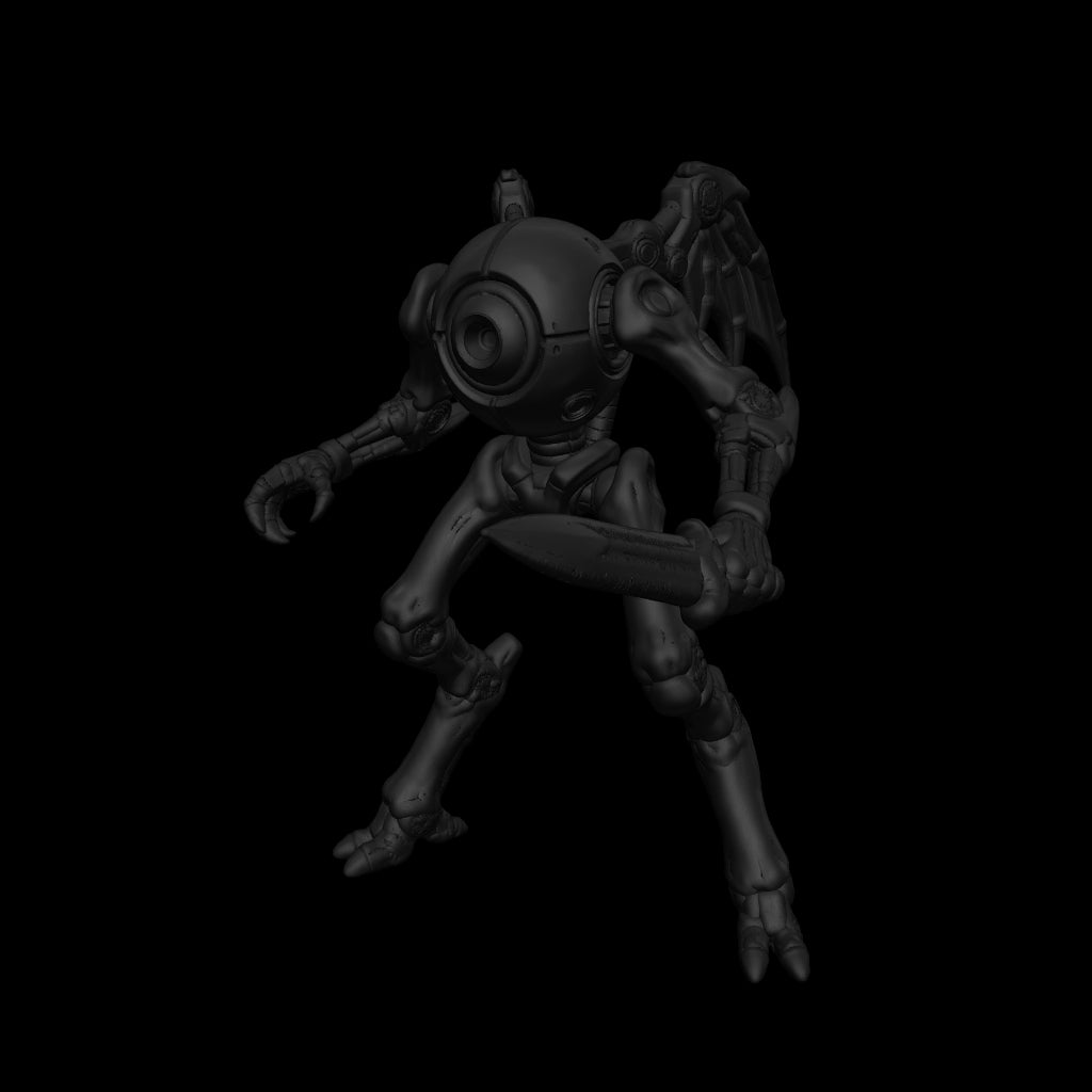 A dnd miniature monodrone AR model.
