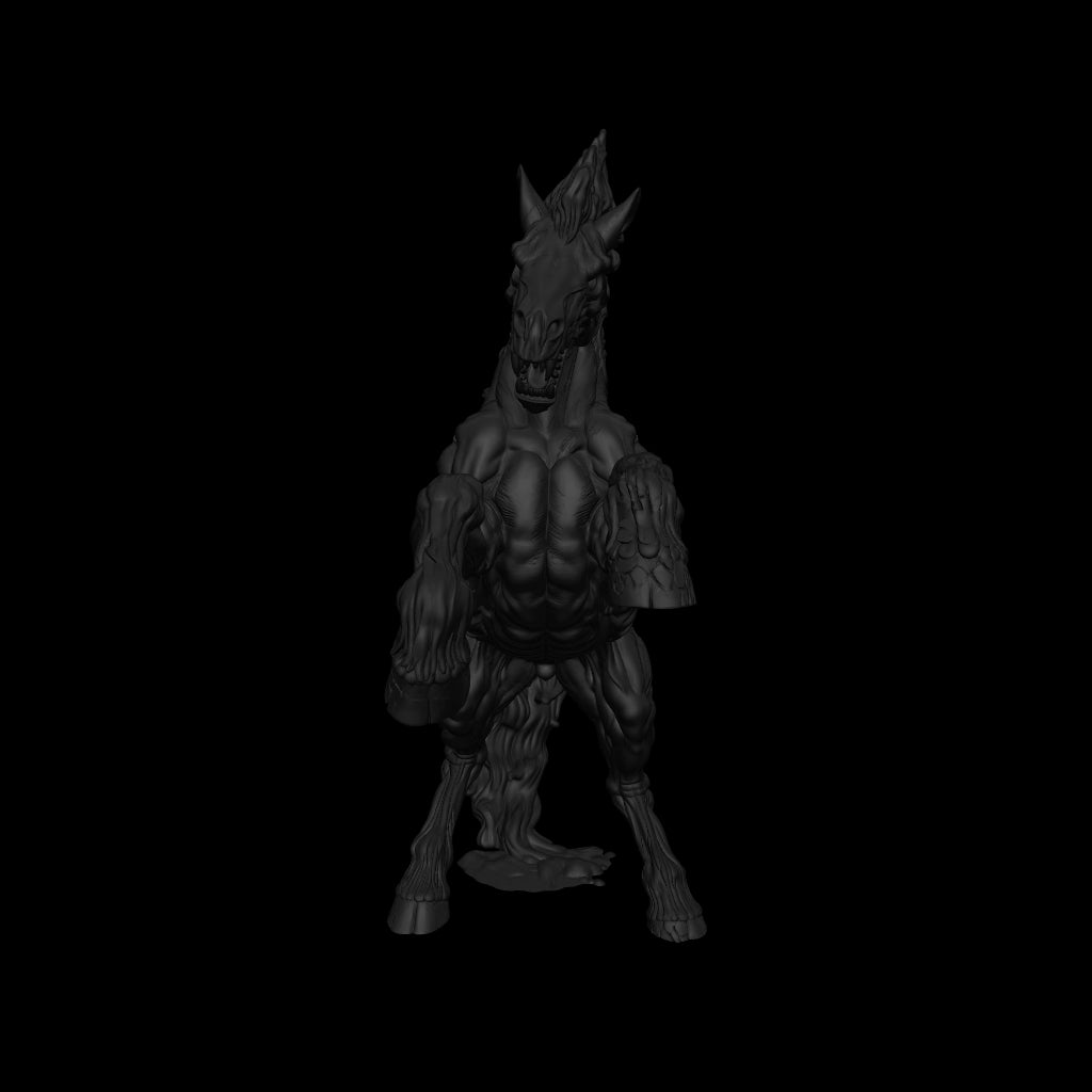 A dnd miniature nightmare AR model.
