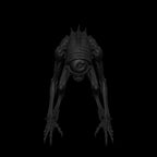 A dnd miniature nothic AR model.
