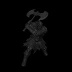 A dnd miniature orc war chief AR model.
