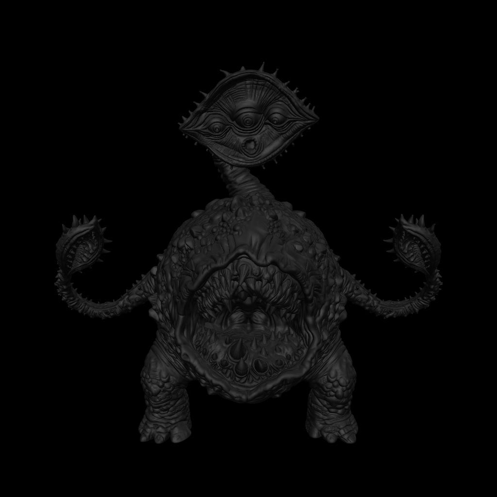 A dnd miniature otyugh AR model.
