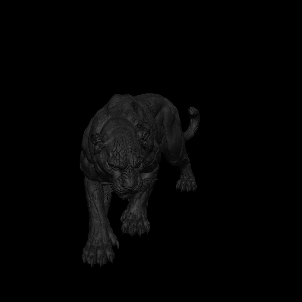 A dnd miniature panther AR model.
