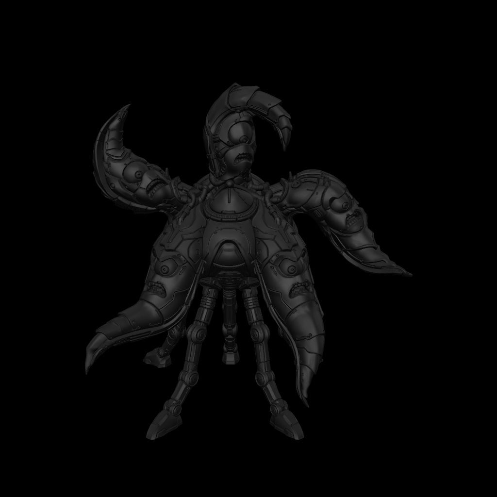 A dnd miniature pentadrone AR model.
