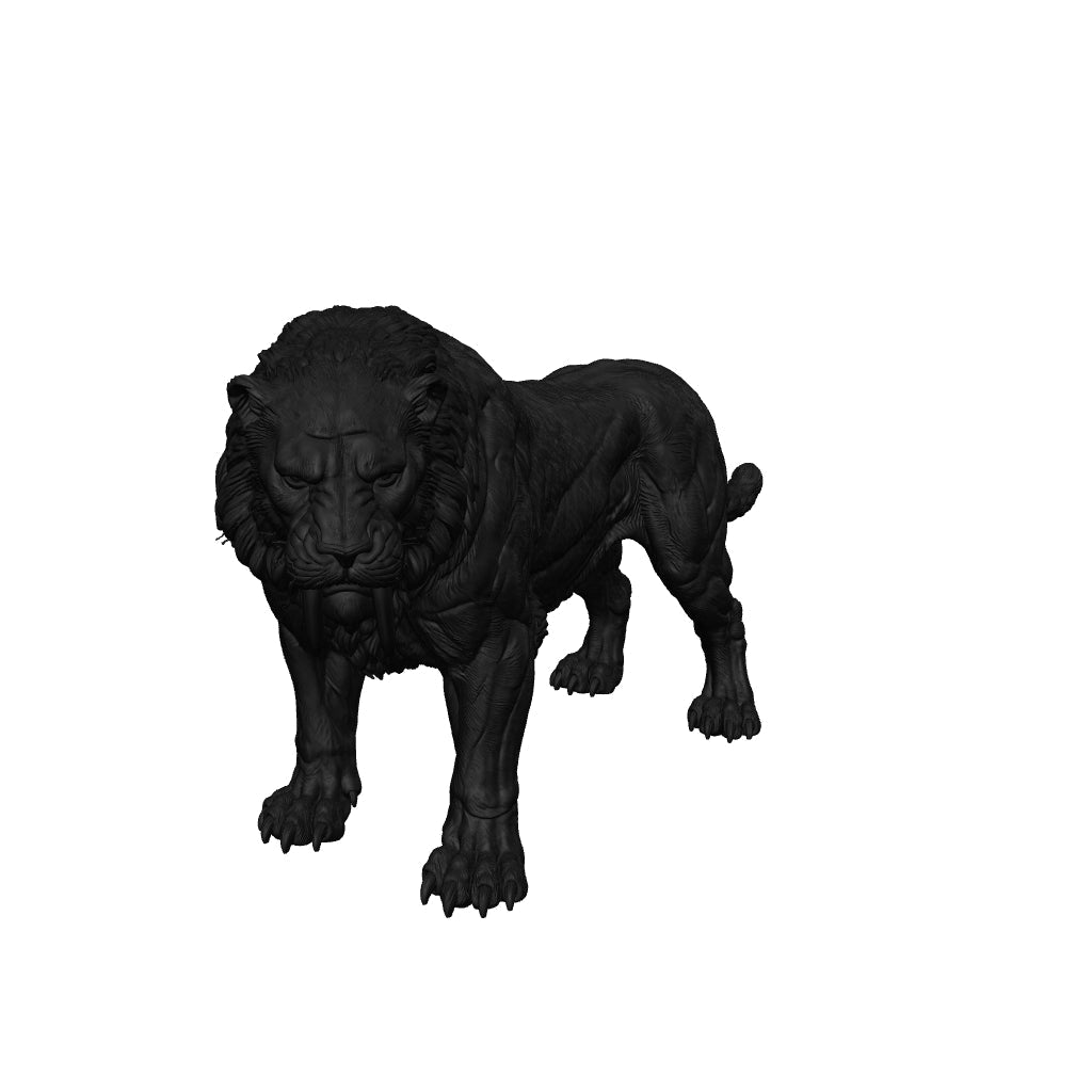 Saber-Toothed Tiger 28mm Resin Miniature