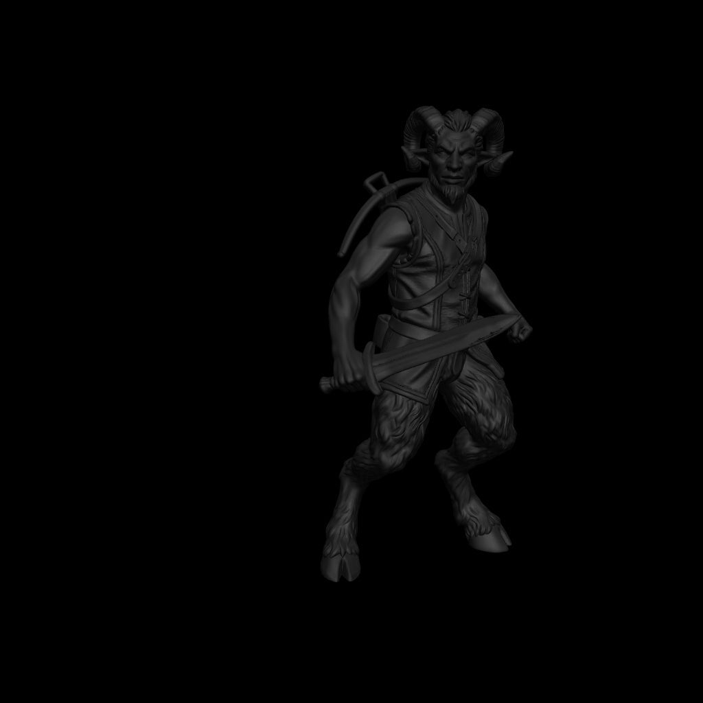 A dnd miniature satyr AR model.
