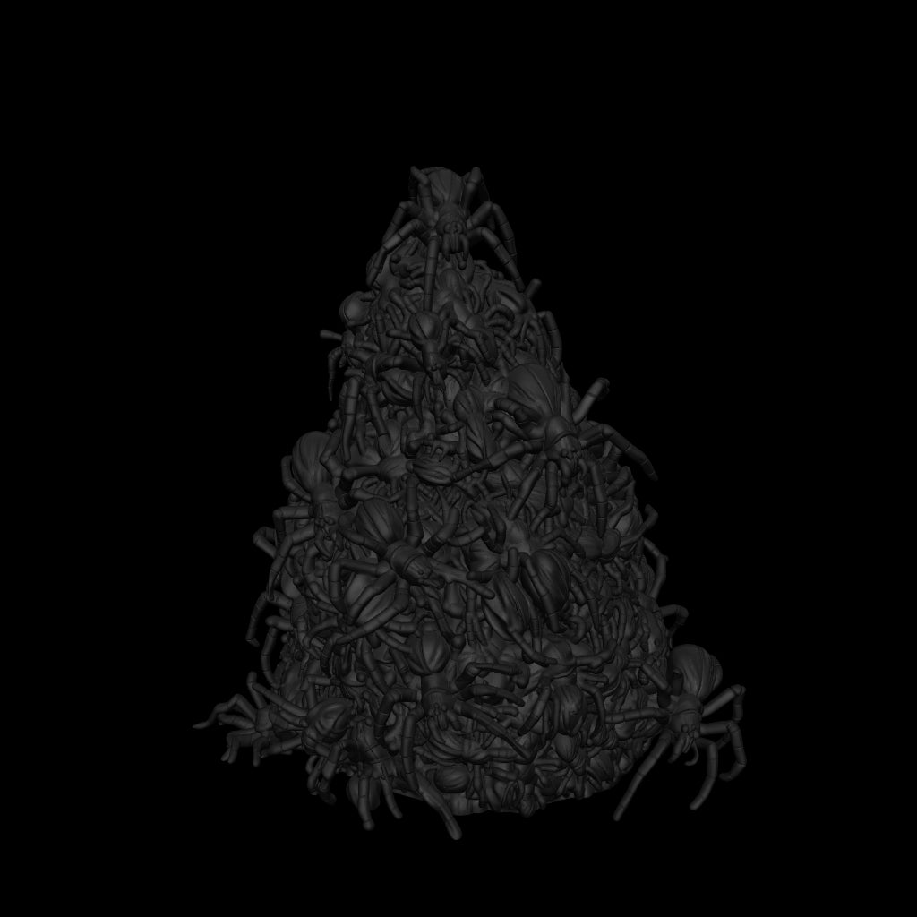 A dnd miniature swarm of insects / spiders AR model.
