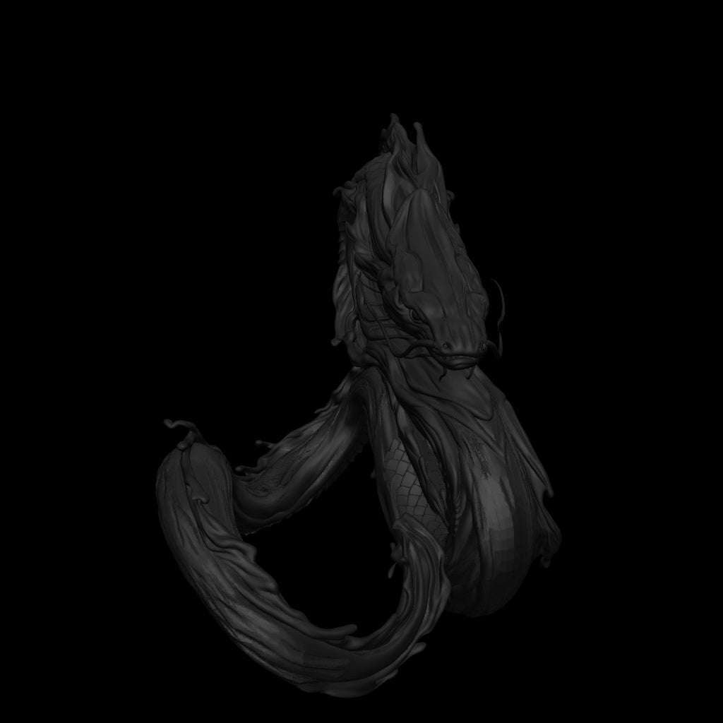A dnd miniature water weird AR model.
