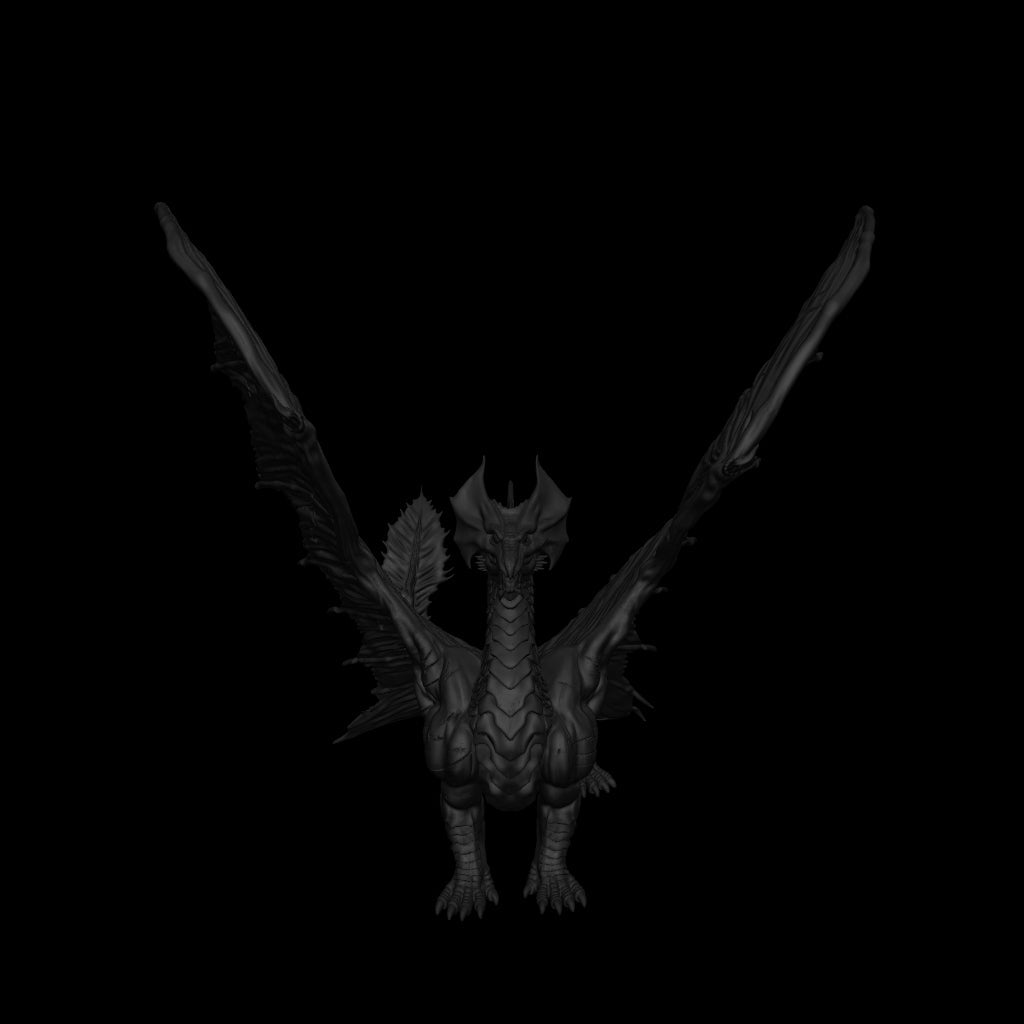 A dnd miniature young brass dragon AR model.